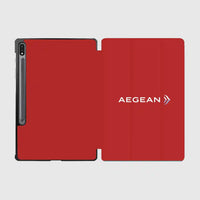 Thumbnail for Aegean Airlines design on red samsung tablet case