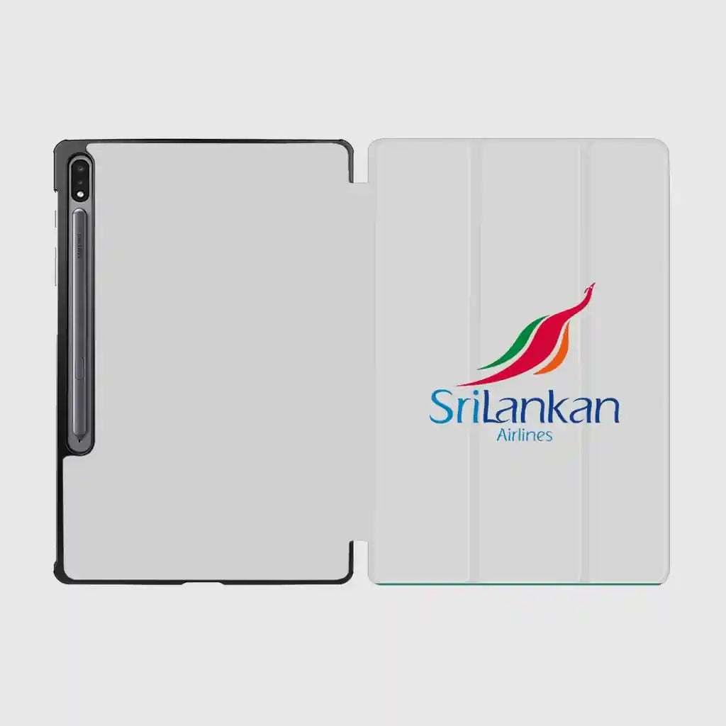 Sri Lankan Airlines design on light gray samsung tablet case