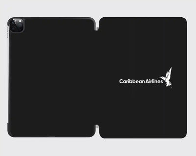 Carbbean Airlines design on black ipad tablet case