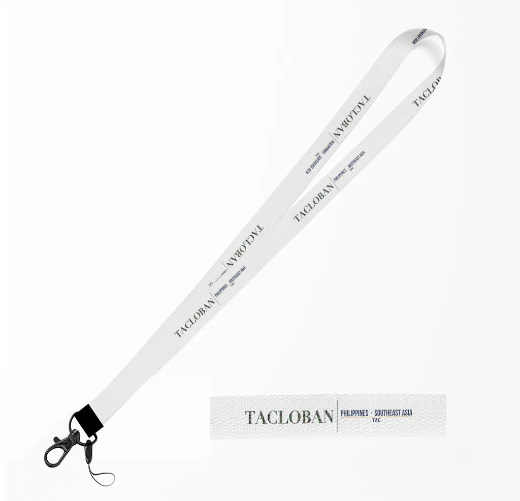 Tacloban City Series lanyard - white