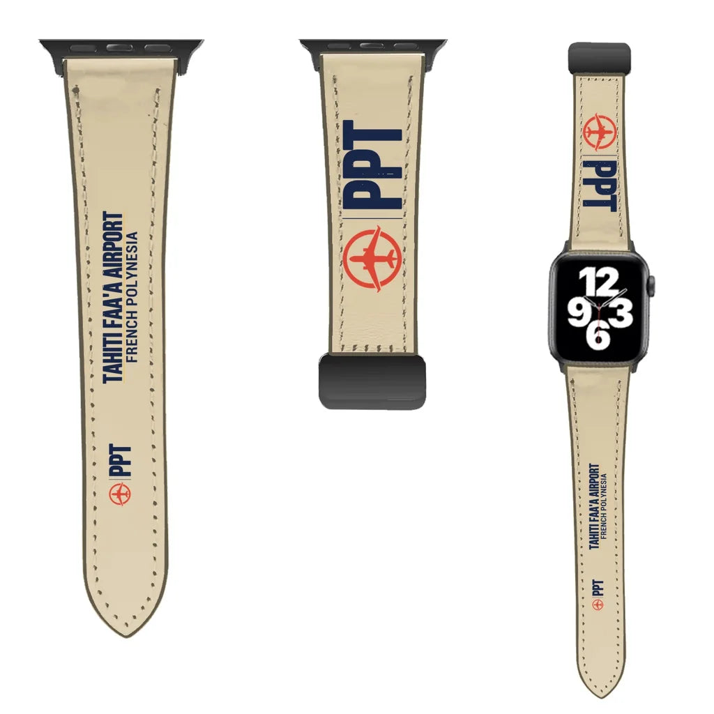 WBV6 | Tahiti Faa'a Airport PPT - Lagoon-Volcano Passage | Leather - Beige