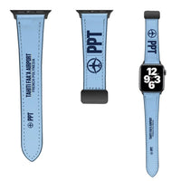 Thumbnail for WBV6 | Tahiti Faa'a Airport PPT - Lagoon-Volcano Passage | Leather - Light Blue
