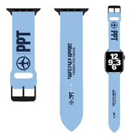 Thumbnail for WBV6 | Tahiti Faa'a Airport PPT - Lagoon-Volcano Passage | Light Blue (Metal Buckle)
