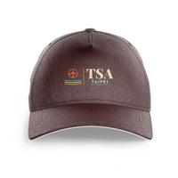 Thumbnail for Taipei Songshan Airport (TSA) printed hat - brown