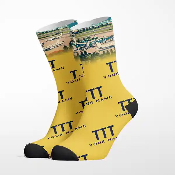 Taitung Airport (TTT) - Socks - Yellow + Name