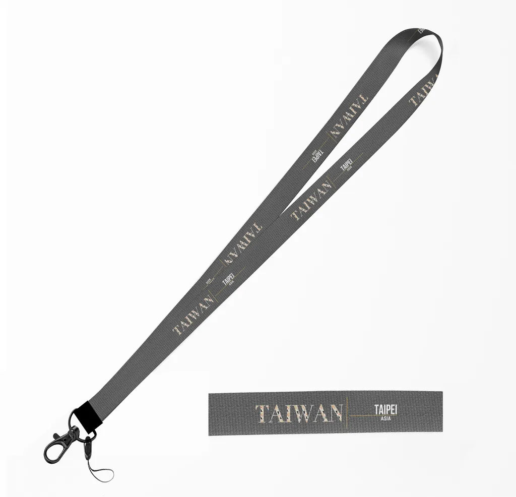 Taiwan Country Series lanyard - gray