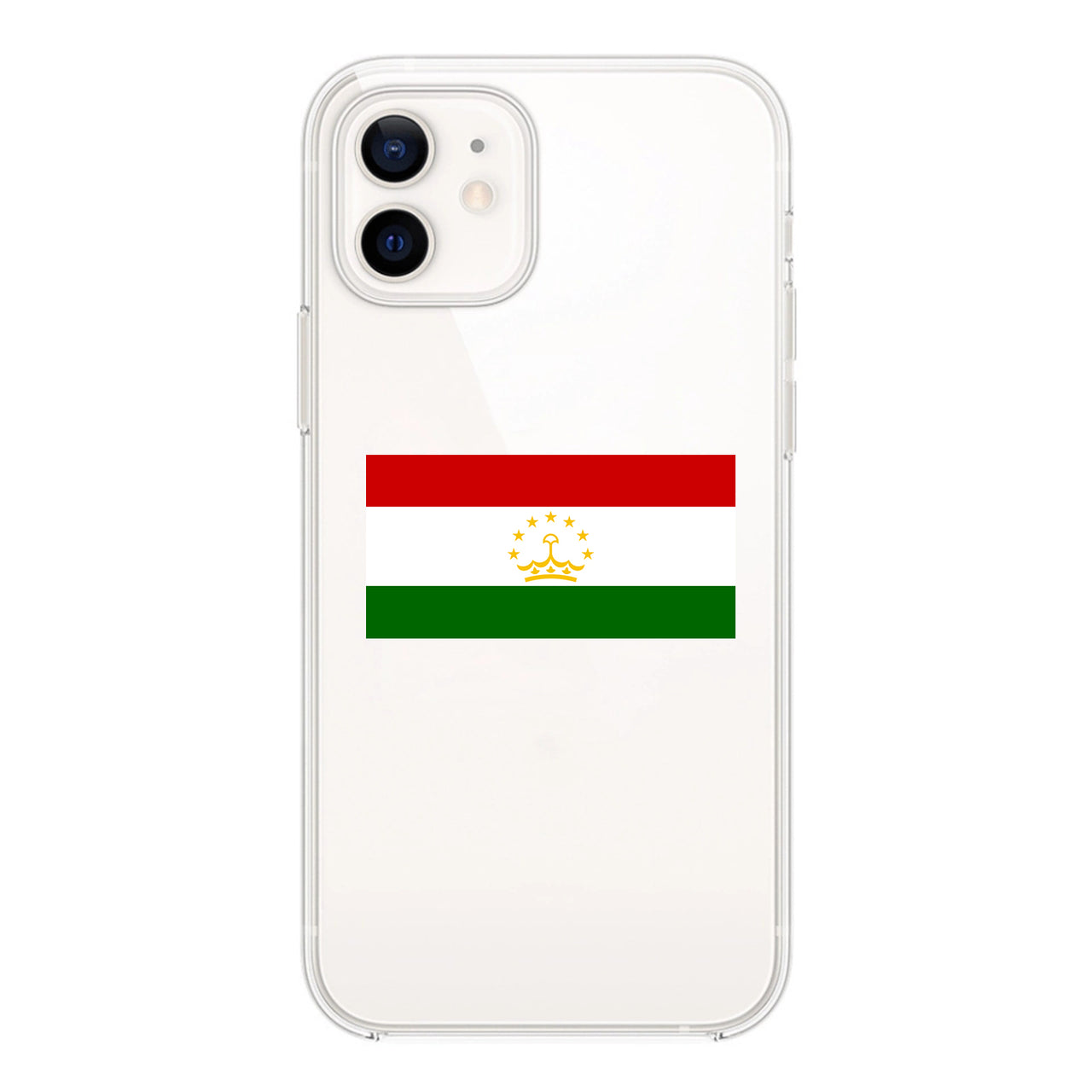 Tajikistan Designed Transparent Silicone iPhone Cases