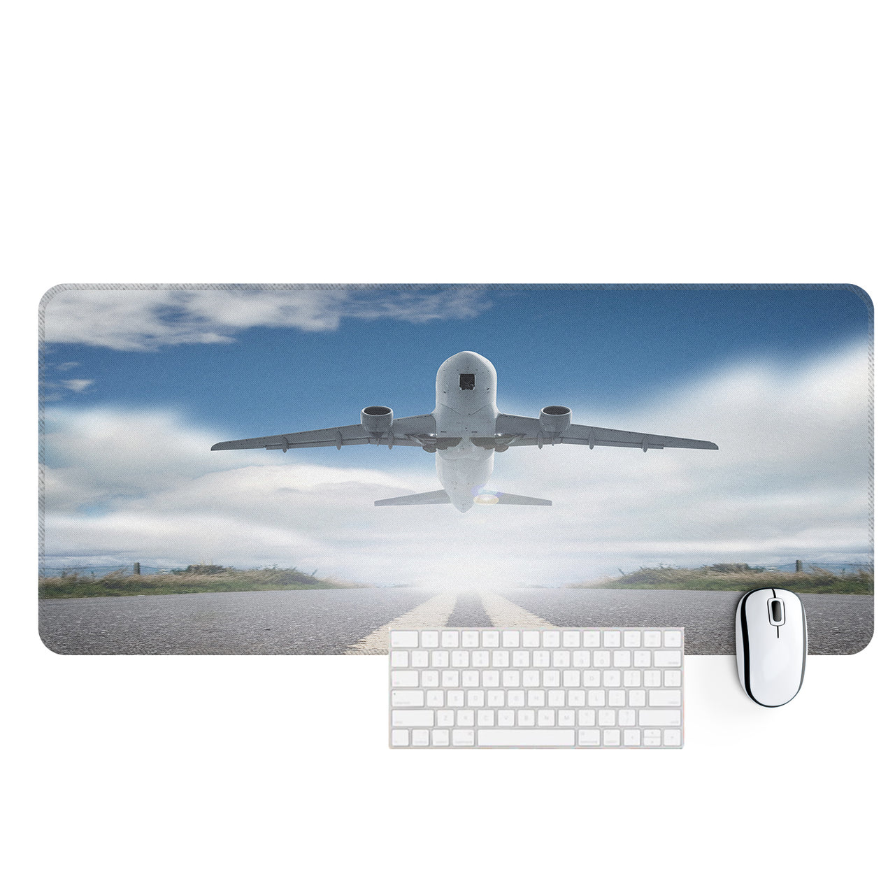 Taking Off Aircraft Designed Desk Mats