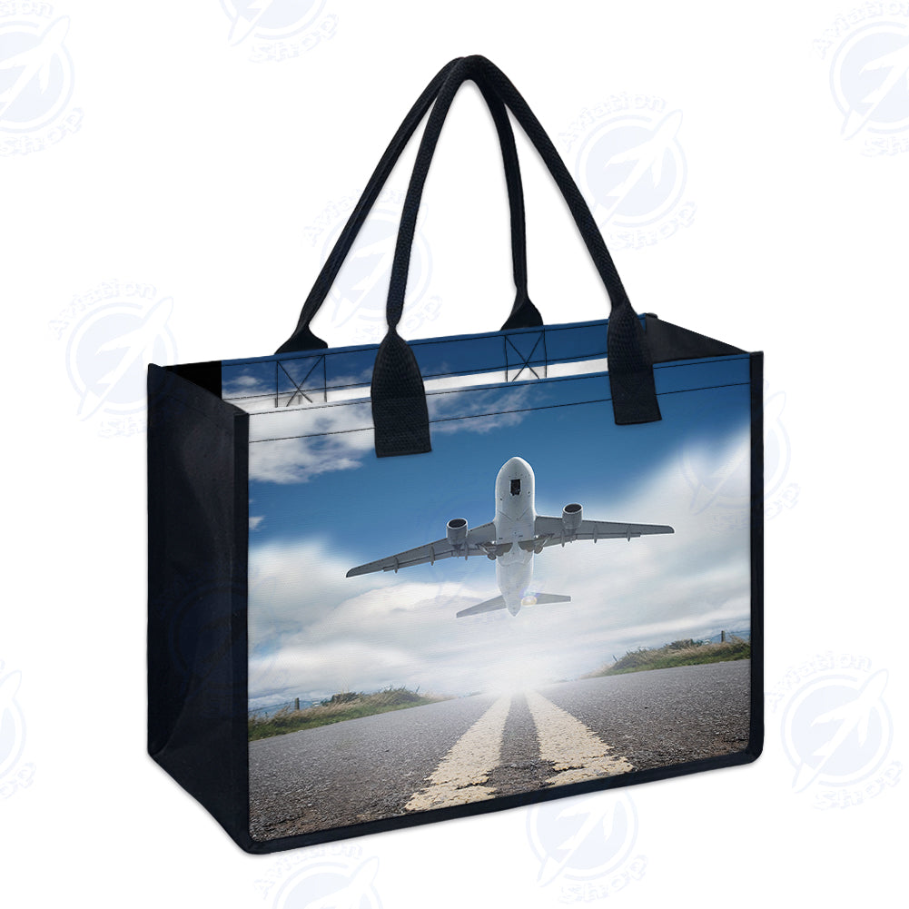 Taking Off Aircraft Designed Special Canvas Bags