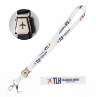 Thumbnail for Tallahassee International Airport (TLH) seat belt lanyard - white