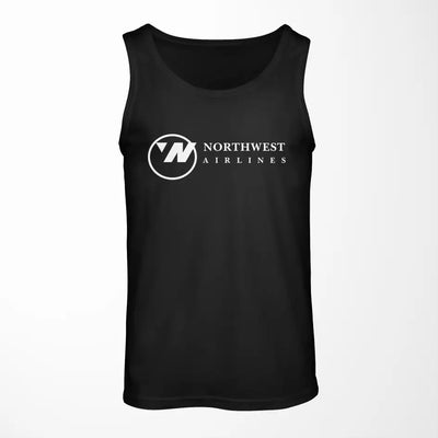 Northwest Airlines (OLD) logo on black tank top
