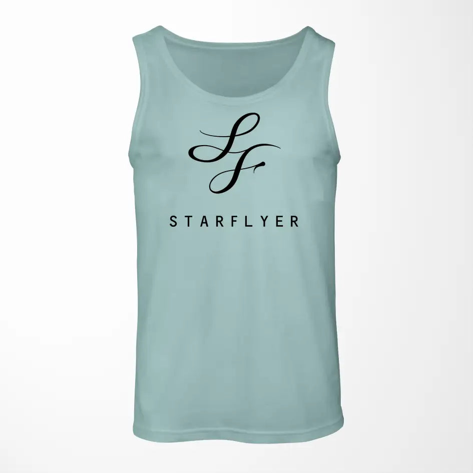 StarFlyer Airlines logo on light green tank top