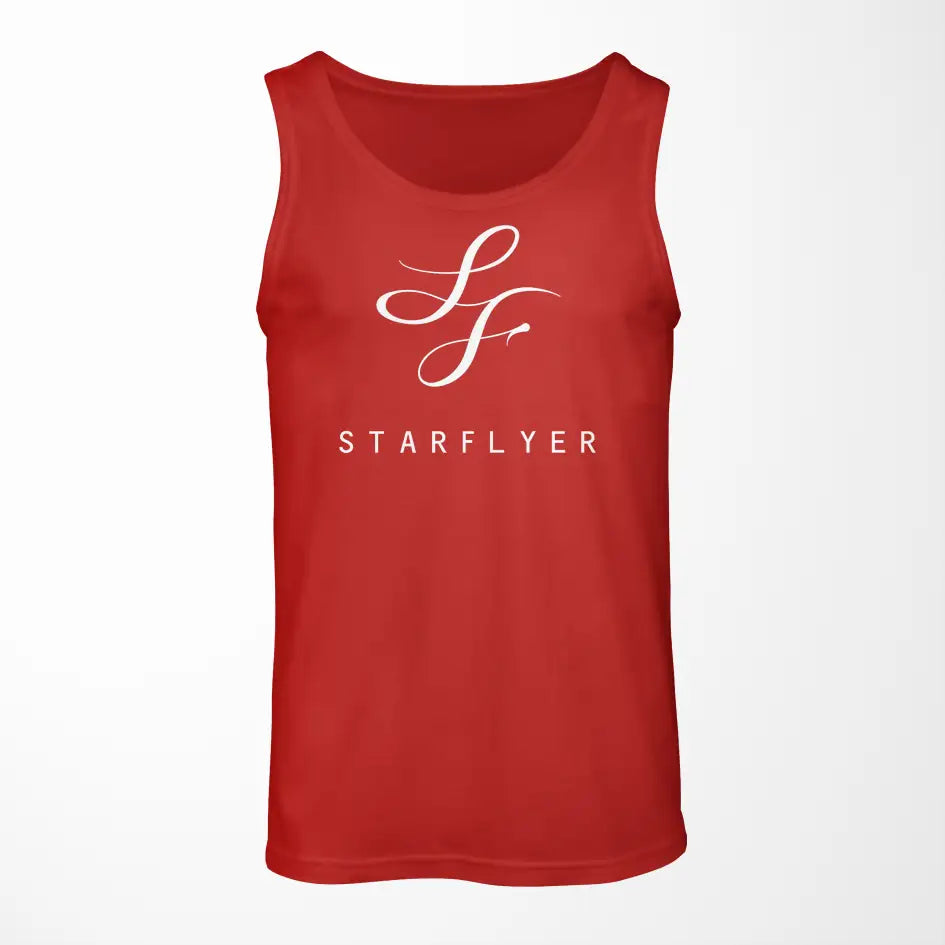 StarFlyer Airlines logo on red tank top