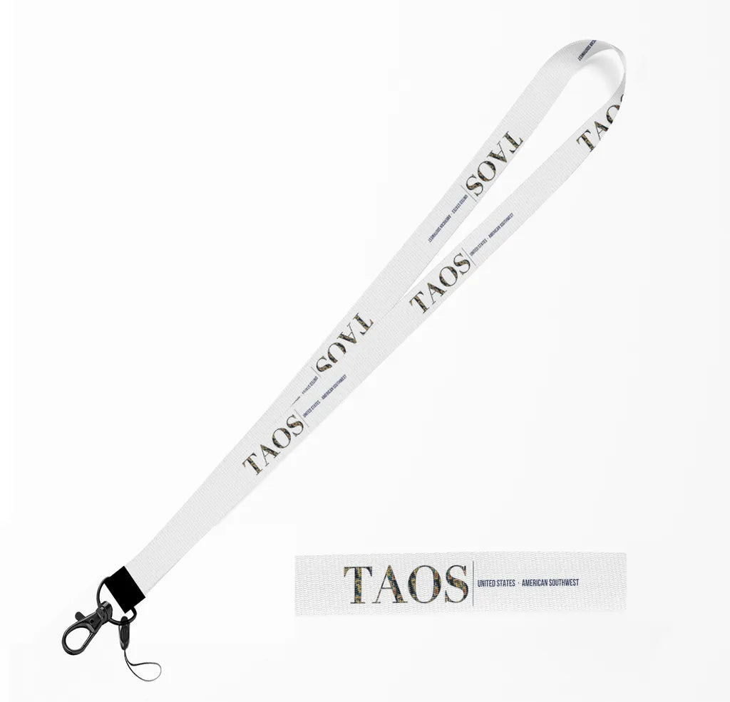 Taos City Series lanyard - white