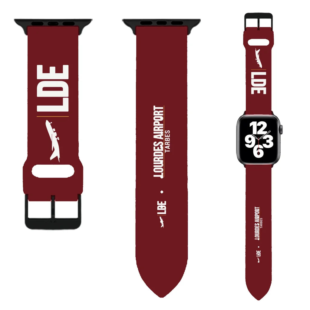 WBV6 | Tarbes–Lourdes–Pyrénées Airport LDE | Dark Red (Metal Buckle)