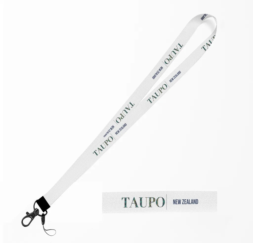 Taupo City Series lanyard - white
