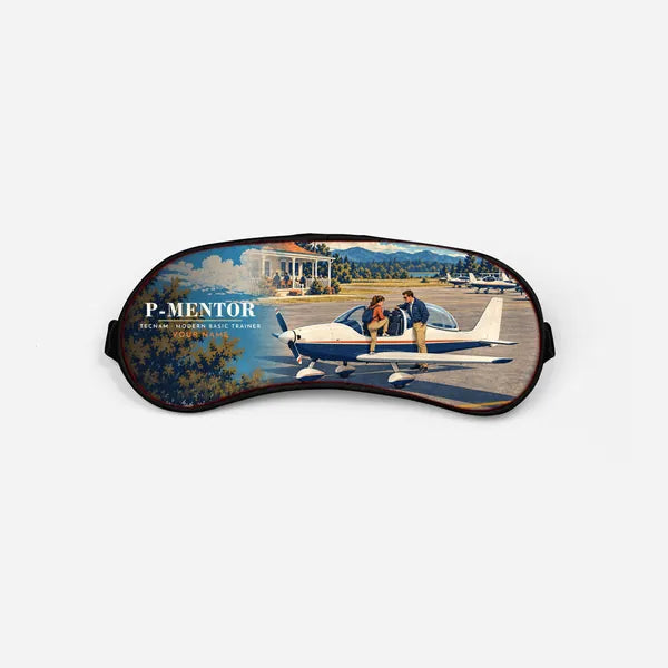 Tecnam P-Mentor - 3D + Name - Sleep Mask - Full Print