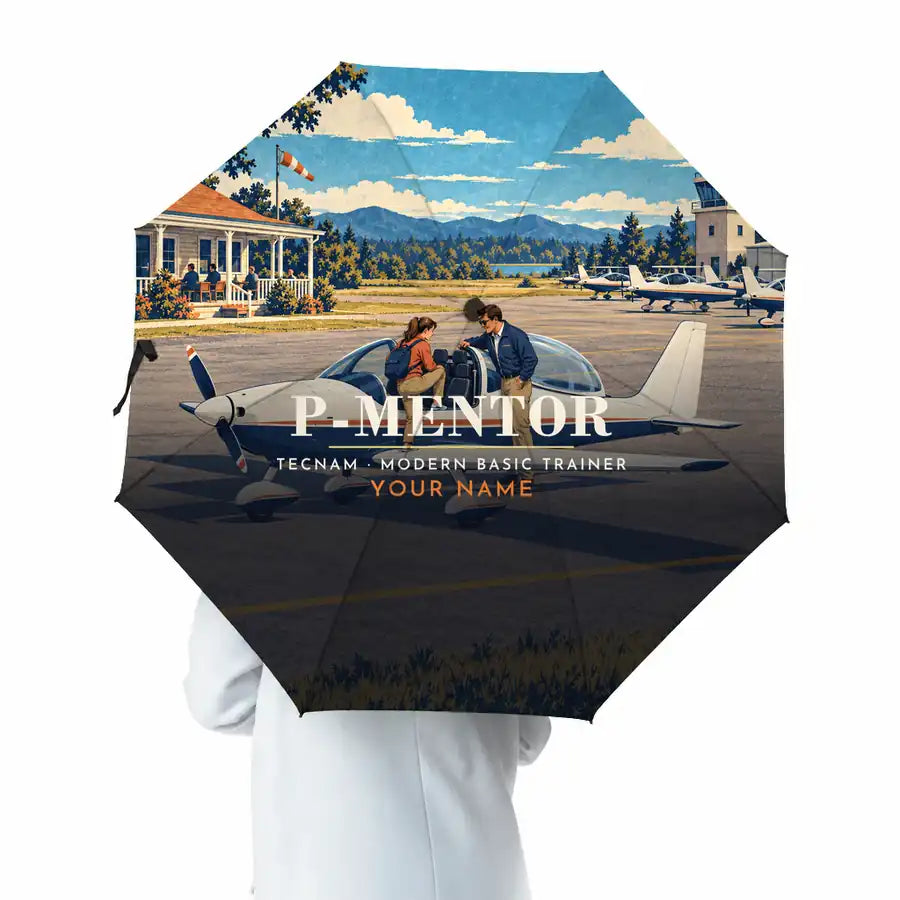 Tecnam P-Mentor - 3D + Name - Umbrella