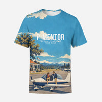 Thumbnail for Tecnam P-Mentor 3D All-Over Print Clothing - T-Shirt - 3D + Name