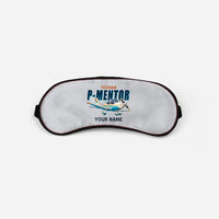 Thumbnail for Tecnam P-Mentor - Cartoon + Name - Sleep Mask - Light Gray
