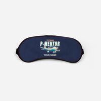 Thumbnail for Tecnam P-Mentor - Cartoon + Name - Sleep Mask - Navy Blue