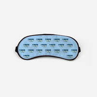 Thumbnail for Tecnam P-Mentor - Cartoon Pattern - Sleep Mask - Light Blue
