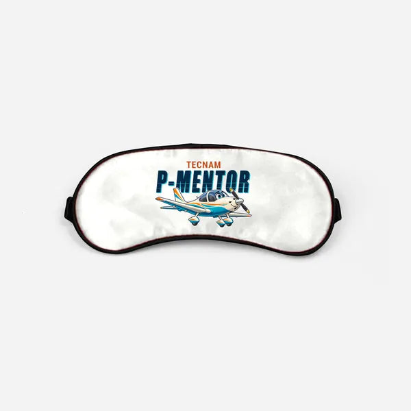 Tecnam P-Mentor - Cartoon - Sleep Mask - White