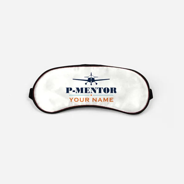 Tecnam P-Mentor - Heritage + Name - Sleep Mask - White