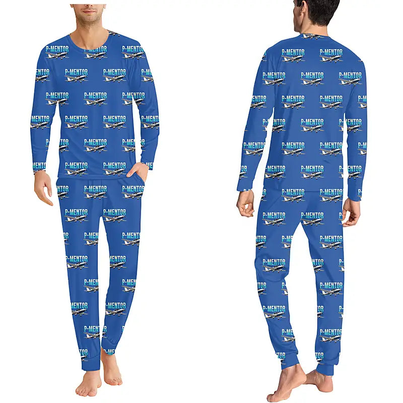 Tecnam P-Mentor - Men Pajamas - Original Pattern - Blue