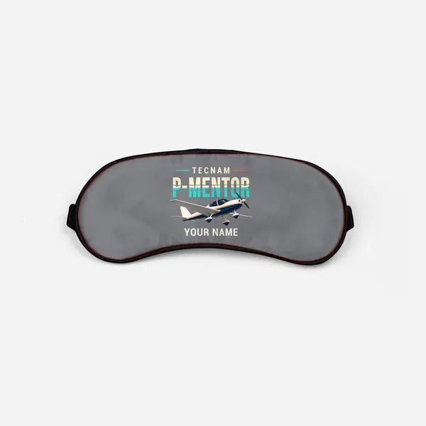Tecnam P-Mentor - Original + Name - Sleep Mask - Gray