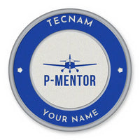 Thumbnail for Tecnam P-Mentor Patches - Circle + Name - Royal White