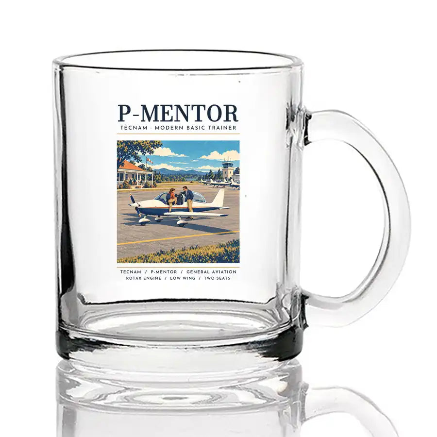 Tecnam P-Mentor - Poster - Coffee & Tea Glass