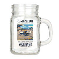 Thumbnail for Tecnam P-Mentor - Poster + Name - Cocktail Glass (Mason Jar)