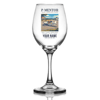 Thumbnail for Tecnam P-Mentor - Poster + Name - Wine Glass