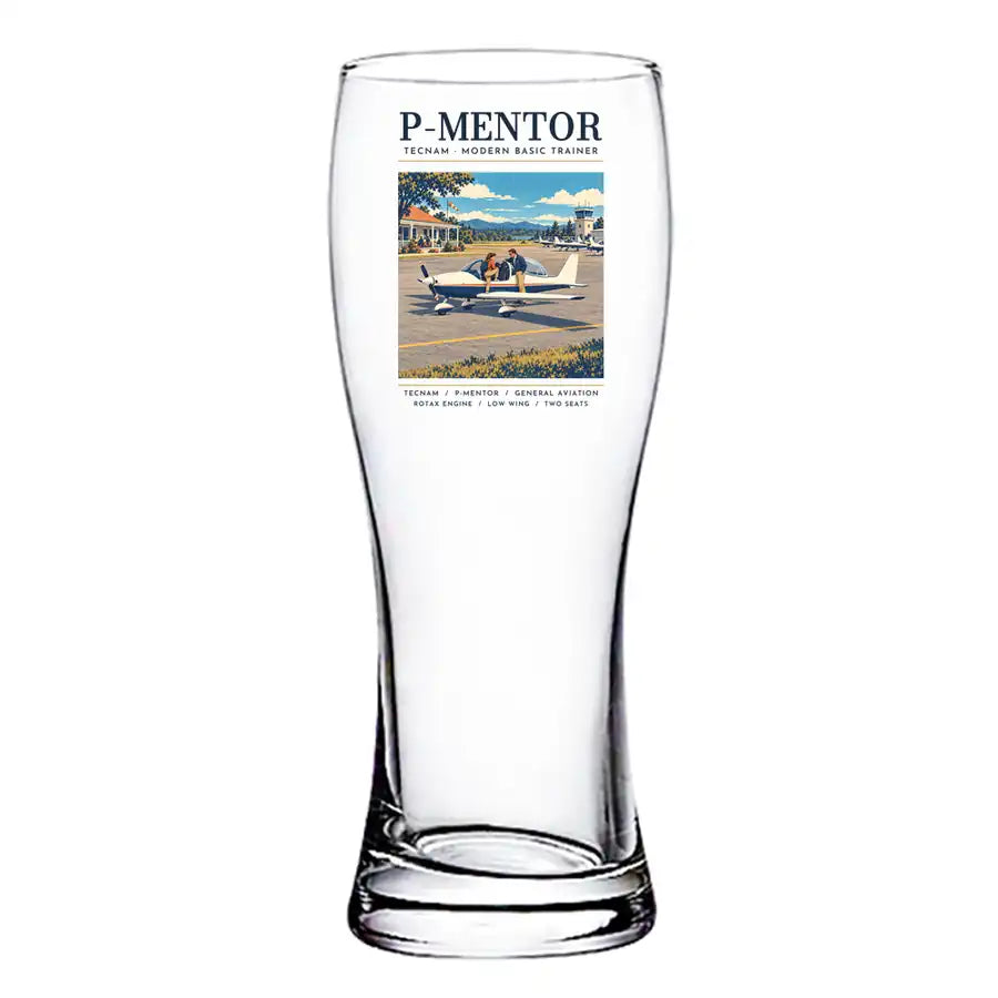 Tecnam P-Mentor - Poster - Pilsner Beer Glass