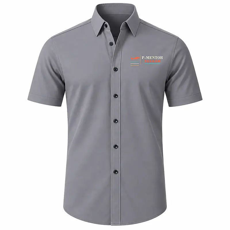 Tecnam P-Mentor - Short Sleeve Shirt - Poster - Gray