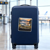 Thumbnail for Tecnam P2002 Sierra MkII - 3D + Name - Square Sticker - Suitcase