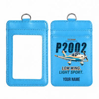 Thumbnail for Tecnam P2002 Sierra MkII - Cartoon - ID Card Holder - Blue + Name