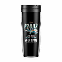 Thumbnail for Tecnam P2002 Sierra MkII - Cartoon + Name - Plastic (No Holder) - Black