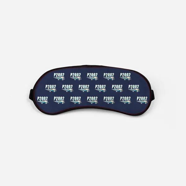 Tecnam P2002 Sierra MkII - Cartoon Pattern - Sleep Mask - Navy Blue