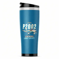 Thumbnail for Tecnam P2002 Sierra MkII - Cartoon - Stainless Steel (No Holder) - Light Blue
