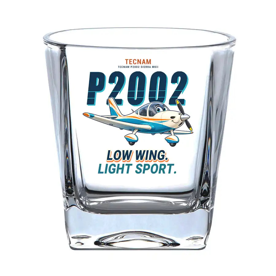 Tecnam P2002 Sierra MkII - Cartoon - Whiskey Glass