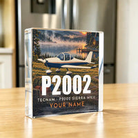 Thumbnail for Tecnam P2002 Sierra MkII - Crystal Ornament - 3D + Name - Kitchen