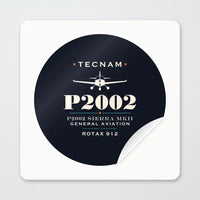 Thumbnail for Tecnam P2002 Sierra MkII - Heritage - Circle Sticker - Peel