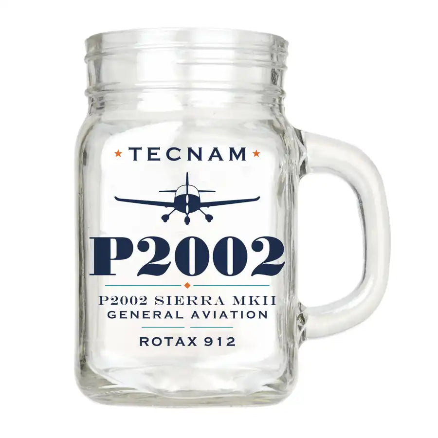 Tecnam P2002 Sierra MkII - Heritage - Cocktail Glass (Mason Jar)