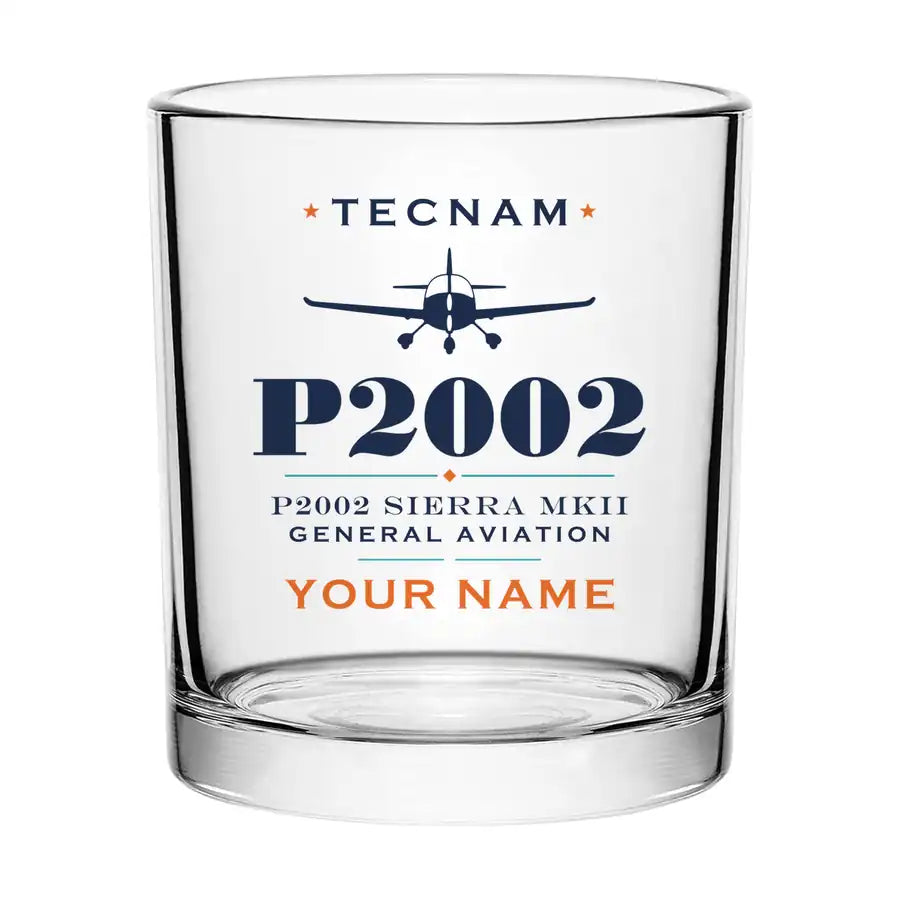 Tecnam P2002 Sierra MkII - Heritage + Name - Special Whiskey Glass