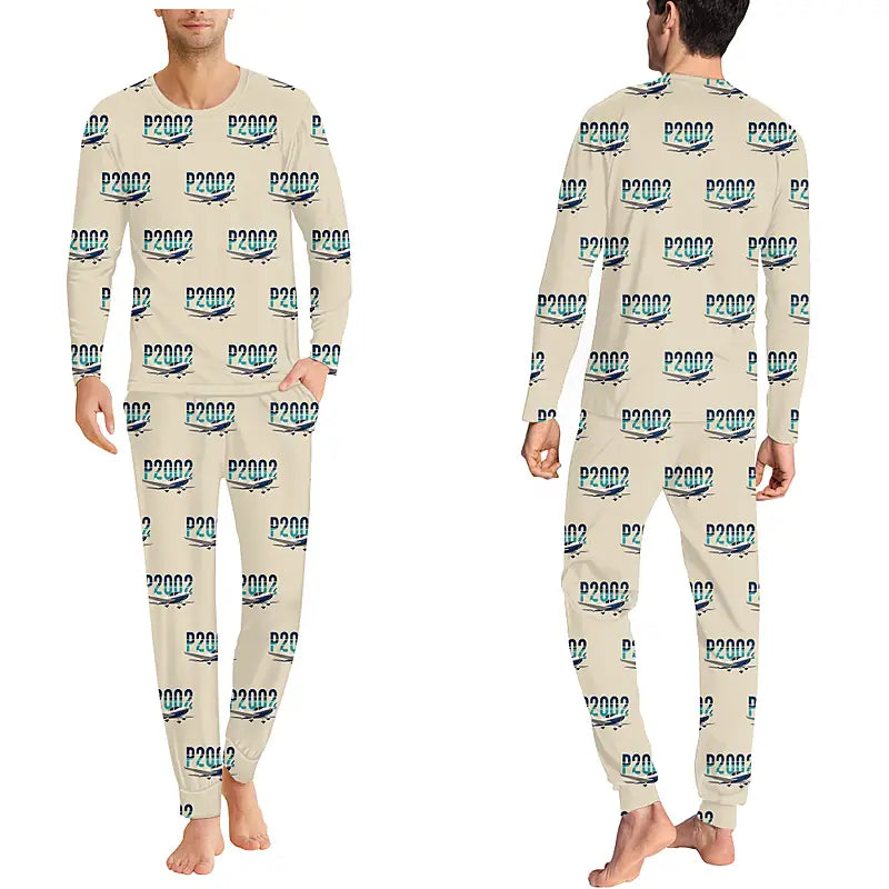 Tecnam P2002 Sierra MkII - Men Pajamas - Original Pattern - Beige