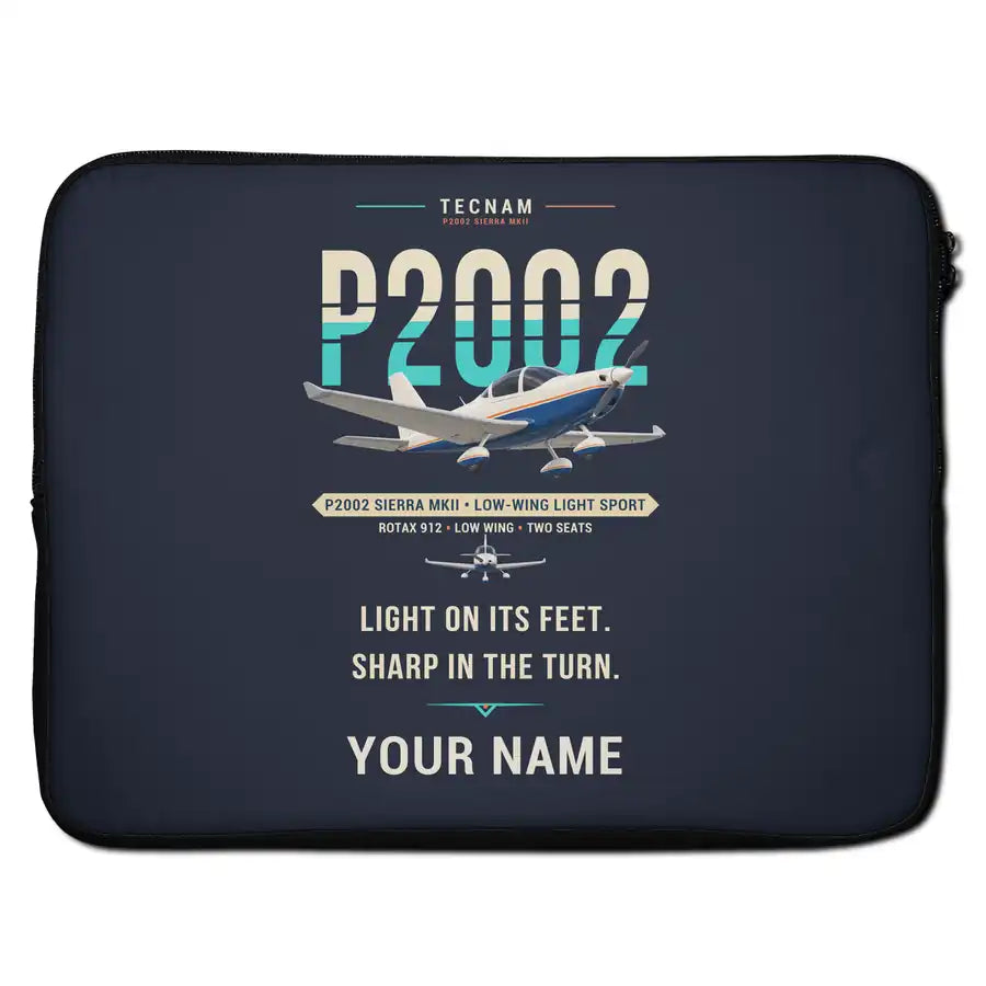 Tecnam P2002 Sierra MkII - Original + Name - Laptop Sleeve