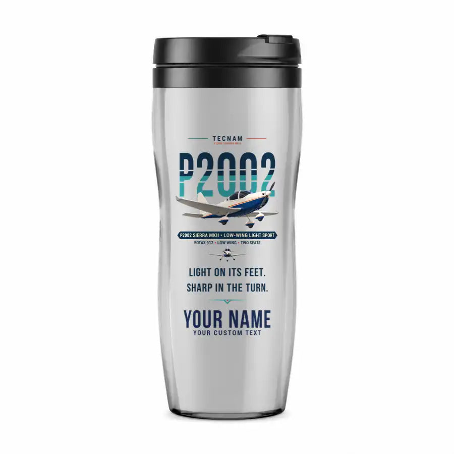 Tecnam P2002 Sierra MkII - Original + Name - Plastic (No Holder) - Light Gray