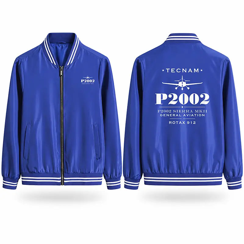 Tecnam P2002 Sierra MkII Stylish Jackets - Baseball Collar - Heritage - Royal Blue